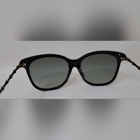 Gucci Sunglasses GG0655SA 001 Black Gold Grey Full Rim Square 56MM 56-17-150 main image 10